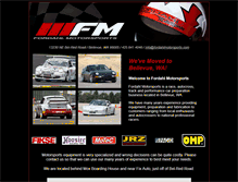 Tablet Screenshot of fordahlmotorsports.com